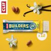 CLIF BUILDERS Protein Bars - Vanilla Almond Flavor - 20g Plant Based Protein - Gluten Free - Non-GMO - Low Glycemic - No Artificial Sweeteners - 2.4 oz. (12 Pack)