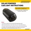 5X Solar Powered Wireless LED Cab Light Roof Running Light Universal White T