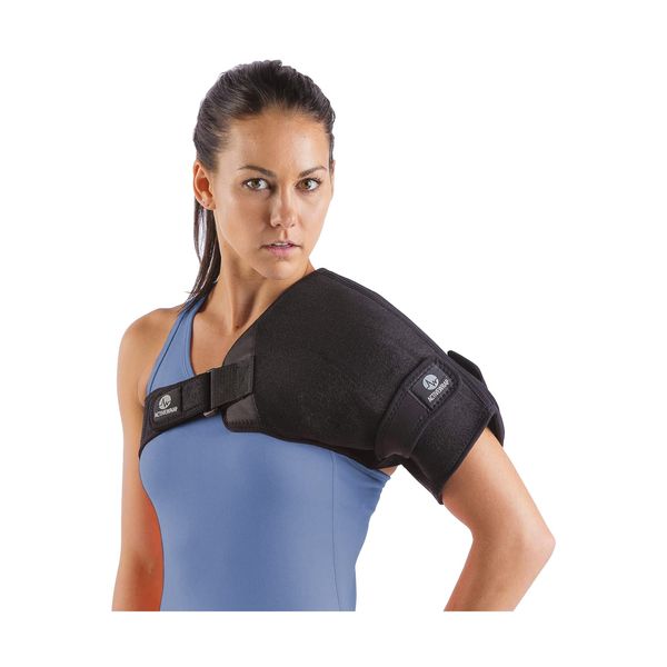 ActiveWrap Shoulder Ice Pack Wrap with Two Gel Ice Packs Reusable for Rotator...