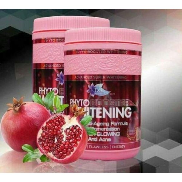 QGS Phyto Booster Whitening Anti-Aging Formula - Advanced Collagen for All Skin Tones, 120ml Powder