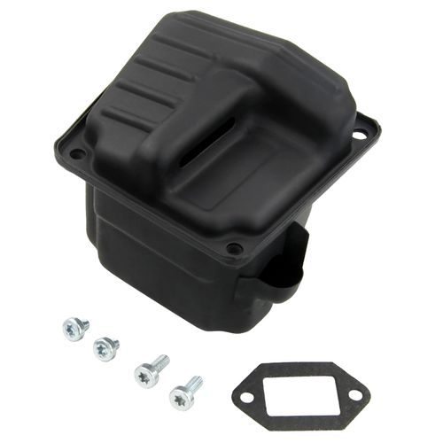 Kimsion Dual Port Exhaust Muffler With Gasket Kit 1125-140-0612 Fits For Stihl 044 046 MS440 MS460 MS461 Chainsaws, Replaces 1128-140-0603