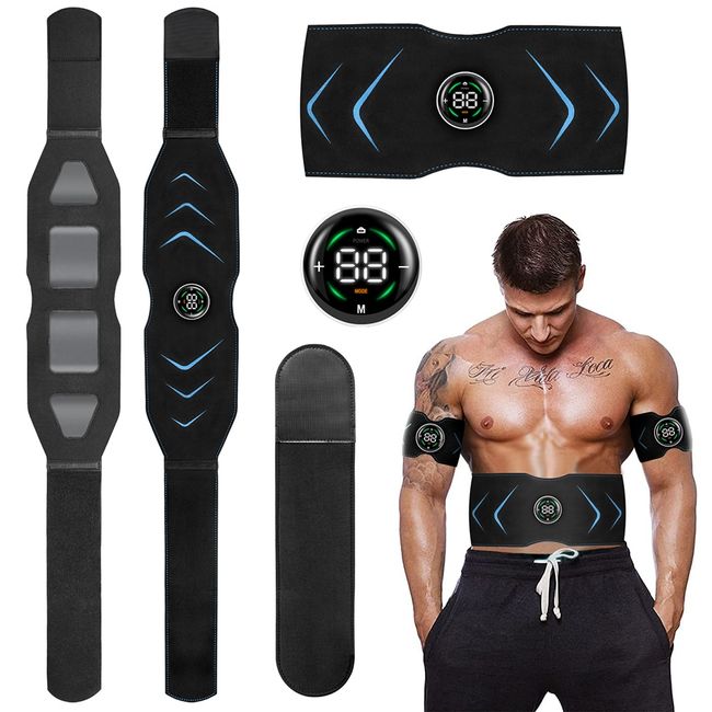 ABS Stimulator,EMS Muscle Stimulator,Abdominal Toning Belt,Muscle Toner,ABS  Training Waist Trimmer Belt Wireless Ab Trainer Fitness Equipment for Men