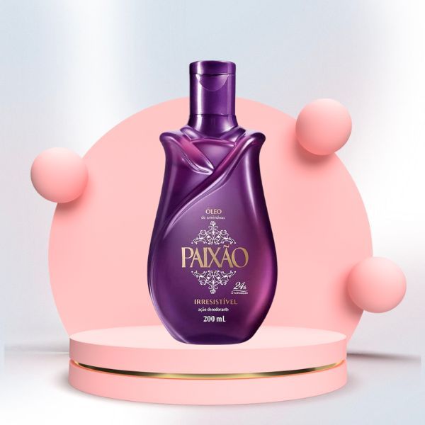 Super Sale★Up to 100% points back! PAIXAO Irresistible Passion Almond Oil 200ml OLEO DE AMENDOAS IRRESISTIVEL PURPLE Body Oil Moisturizing