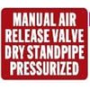 MANAUL AIR Release Valve Dry Standpipe PRESURIZED Sign(Reflective)-REF24-1027