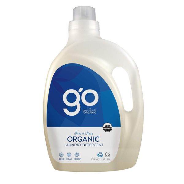 GO by greenshield organic, USDA Certified Organic 100 oz. Laundry Detergent- Free & Clear