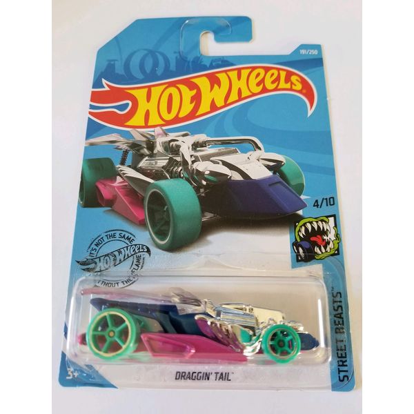 Hot Wheels 2019 Street Beasts - Draggin' Tail, 191/250 Pink