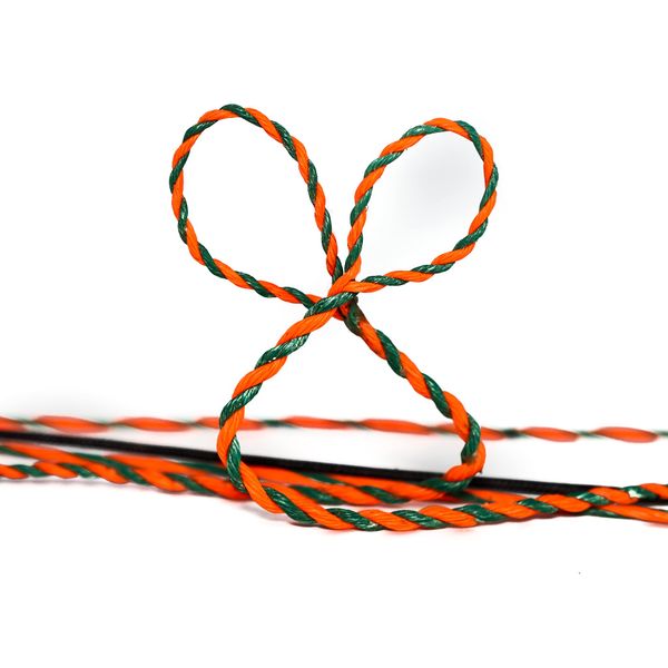 Shatterproof Archery D-97 Recurve Bowstring (Orange/Green, 58" Actual Bowstring Length)