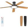 Ceiling Fans with Lights,52 Inch,Quiet,Reversible Motor,Dimmable, Adjustable Col