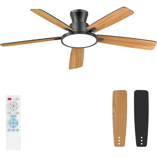 Ceiling Fans with Lights,52 Inch,Quiet,Reversible Motor,Dimmable, Adjustable Col