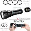 Scuba Diving Flashlight 150Meter Underwater LED Torch with Rechargeable Battery