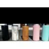 Slim can Insulated Koozie with Interchangeable Lid. Quantity 25 Count, Black.