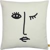 furn. Features Cushion Cover, White, 43 x 43cm