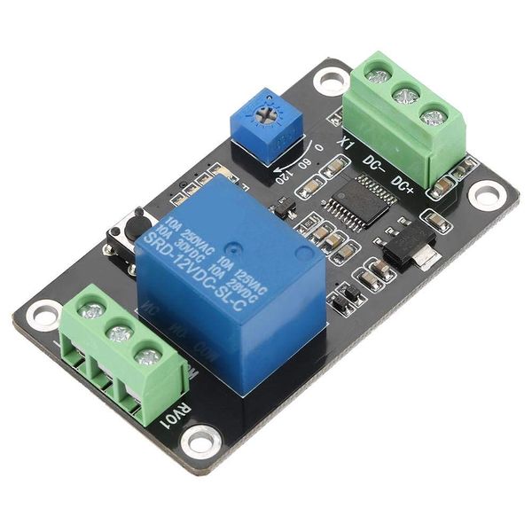 DC 5V/12V/24V Delay Timer Relay, Self-locking Delay On Off Time Switch Super 555 Timer (DC12V)