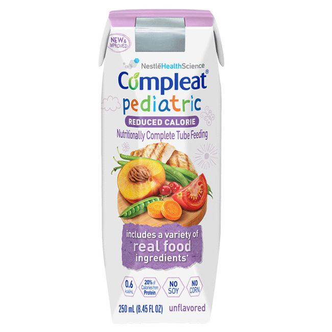 Compleat Pediatric Reduced Calorie 250 mL Carton RTU 1 Count