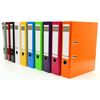 JMS® 10 x Caribic Glossy A4 Folder/75 mm Wide/10 Assorted Colours