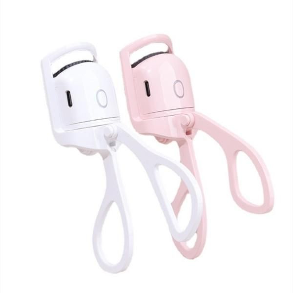 Women&#39;s Eyelash Curler Electric Automatic Fixing Heating Portable Scissor Style Rechargeable