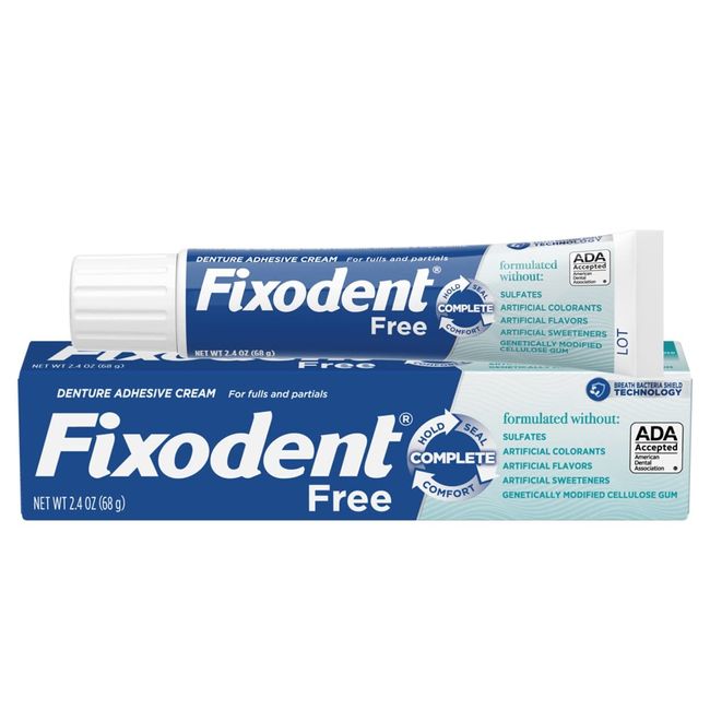 Fixodent Complete Original Denture Adhesive Cream, 2.4 Oz