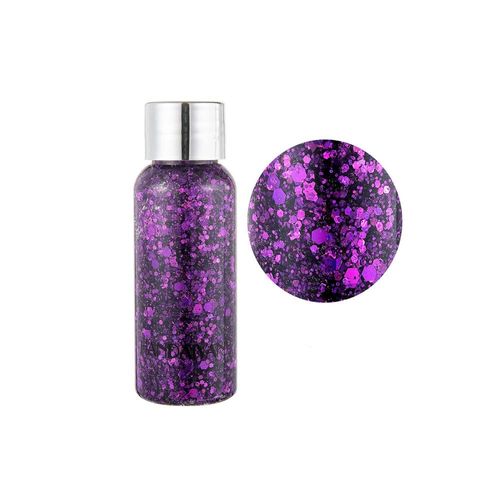 HIROCK Chunky Body Glitter, Glitter il Corpo con Paillettes Sirena, Liquido Ombretto Glitter Olografico, Glitter Festival Unghie del Corpo del Viso, Accessori Festival Decorazione il Trucco (06)