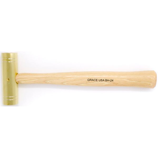 Grace USA 8 Ounce Brass Hammer, Gunsmith Tools & Accessories, Gun Care, Woodworking, Machinist, Mechanic, Made In USA