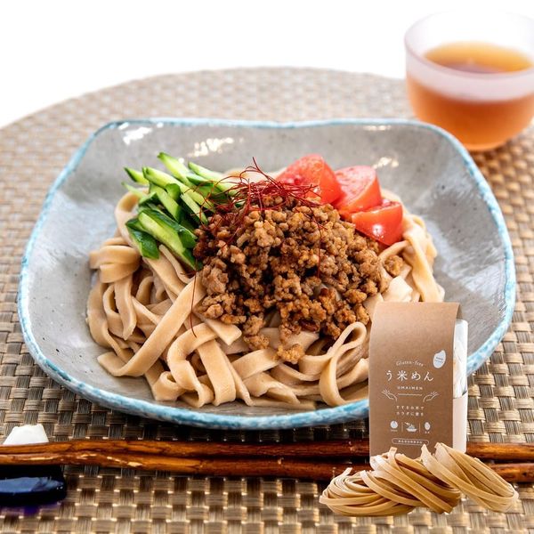 Umai Noodles | [Bulk Purchase] Brown Rice, Thick Noodles, 6 Servings, 4.2 oz (120 g) x 6 Bags, Gluten Free, Fukushima Prefecture Rice, No Dairy Ingredients, Rice Flour