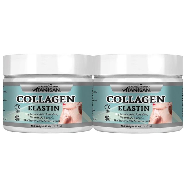 Collagen Elastin With vitamin E Antioxidant 8 oz  Anti Aging Face Cream