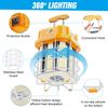100W Hanging LED Temporary Work Light Linkable Construction Jobsite 5000K Lamp