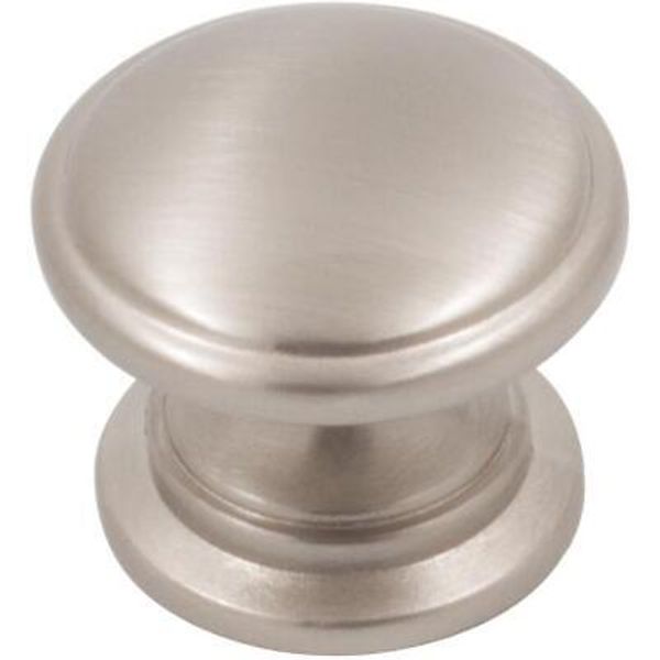 Estate Cabinet Knob, 1-1/4 Inches, Satin Nickel by Stone Harbor Hardware