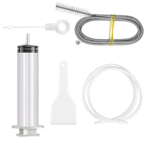 SHCHME Fridge Dredger Set, 5 Pcs Fridge Drain Pipe Blocked Dredging Tool Refrigerator Drain Hole Blockage Remover Kits