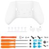 eXtremeRate Replacement Bottom Shell Case for Xbox Elite Series 2 Controller, Custom White Back Housing Shell Cover for Xbox Elite Series 2 Core Wireless Controller Model 1797 - WITHOUT Controller
