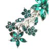 Faship Gorgeous Green Crystal Floral Barrette