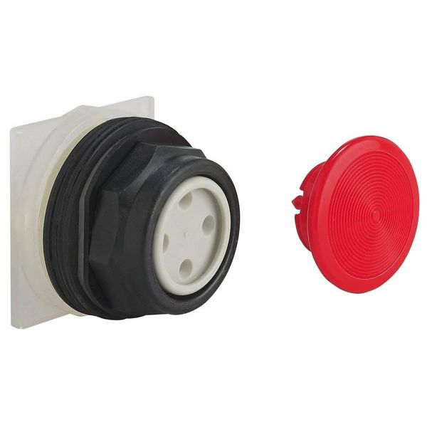 SCHNEIDER ELECTRIC 9001SKR4R Non-Illum Push Button Operator,30mm,Red