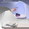 Flexible UV LED Nail Lamp, Nail Light Fixture for Gel Nails with Gooseneck and Clamp 10W Gel Nail Polish Curing UV Dryer for Nails/5W Daily Reading LED Light, Portable 2-in-1 Lamp