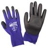 Happy Pe802d Anti-Slip Work Gloves, Backless Gloves, Polyurethane, Zero Stretch, Access, Purple, L