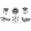 Personalized Hipster Graduate Washcloth