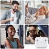 Compatible for AirPods Pro 1st & 2nd Generation Charging Case Replacement, Wireless Air Pod Pro 1 2 Charger Case with Bluetooth Pairing Sync Button (White)