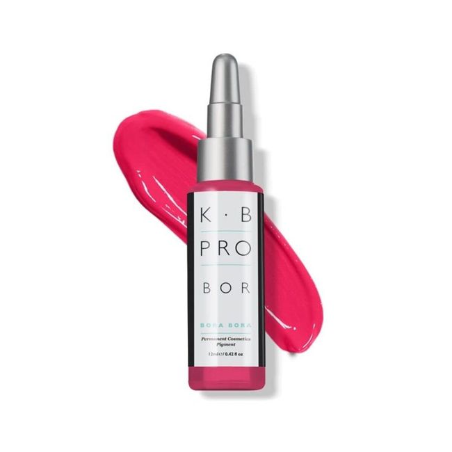 K.B Pro Microblading PMU Lip Pigments, Long Lasting Results, Harmonious Fade, True to Colour Heal, Varying Titanium Levels Create Light to Full Coverage, Bora Bora- Pink Passion, 12 ml