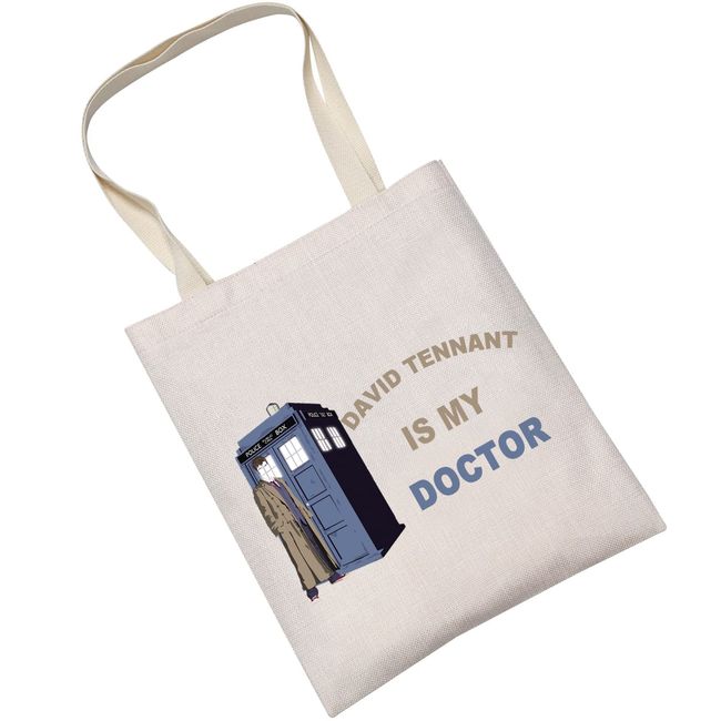 LEVLO Who TV-Show Kosmetiktasche David Tennant Fans Geschenk David Tennant is My Doctor Make-up Tasche mit Reißverschluss für Frauen und Mädchen, David Tennant Tragetasche, Kosmetiktasche