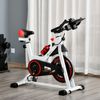 Exercise Cycling Bike w/ Adjustable Height/Resistance, Pedal Cages, & LCD
