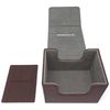 docsmagic.de Premium Magnetic Sideflip Box 100 Brown + Deck Divider - MTG - PKM - YGO