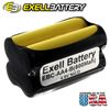 Exell Custom 4.8V 800mAh NiCd 4xAA Square Button Top Battery Pack