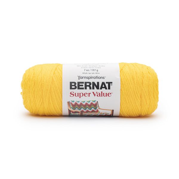 Bernat Super Value Solid Yarn-Sunshine -164053-53809