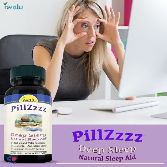 Anxiety Relief: Soothe Your Way to Sleep - PM Sleep Aid Supplement, Capsules USA