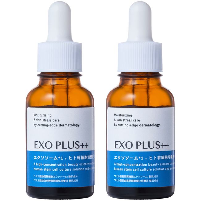 ExoPlus Exosome Human Stem Cell Serum, Vitamin C, Moisturizing, Pore Solution, 1.0 fl oz (30 ml), Set of 2