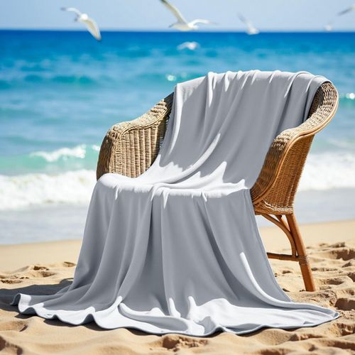 Degrees of Comfort PolarEdge Pro Cooling Blanket, Dual-Sided Cooling Throw with Coolmax, Q-MAX >0.4, Moisture-Wicking & Breathable, Summer Blanket for Hot Sleepers, 50 x 70 INCH, Grey