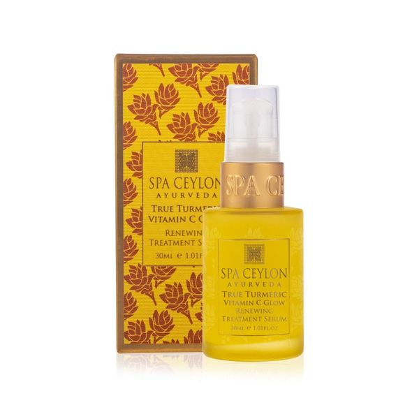 SPA CEYLON True Turmeric Vitamin C Glow Renewing Treatment Serum | Overnight Repair Treatment | Ayurveda | Acne Treatment | Best for Normal to Dull Pigmented Skin