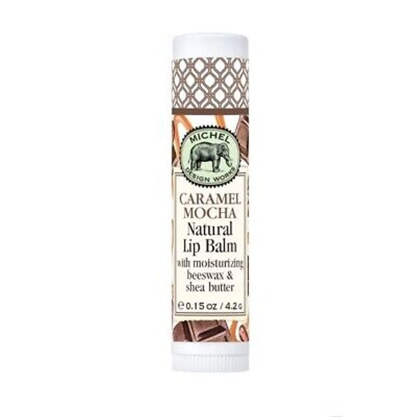 Michel Design Work Caramel Mocha Natural Beeswax & Shea Butter Lip Balm