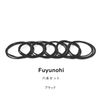 Fuyunohi Hair Tie, Black, No Mark, Hair Tie, Simple, Easy, Stretches, Ponytail Ring, Hair Tie, Bun, Hair Tie, Hair Tie, Adult, Fashionable, Set of 6, Elastic Hair, High Elasticity, Korean Style, Elegant, Black
