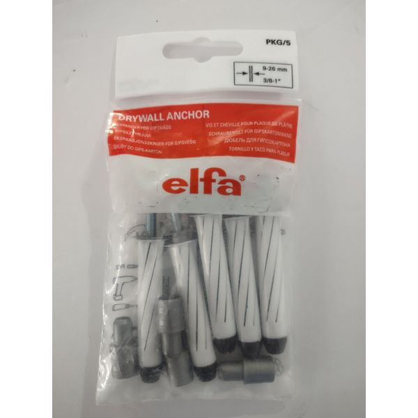 Elfa Drywall Anchors 5 pcs New in package art 471890