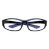 ATHLLY SAFETY SFG-005-2 High Performance Safety Glasses, Clear Navy/Clear