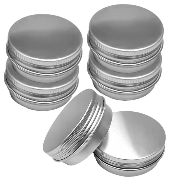Aluminum Tin Jar 1 Oz Refillable Containers 30ml, Cosmetic small
